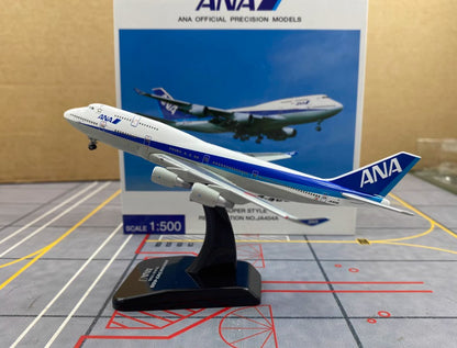 1:500 Hogan ANA BOEING 747-400 Passenger Airplane Diecast Aircraft Plane Model