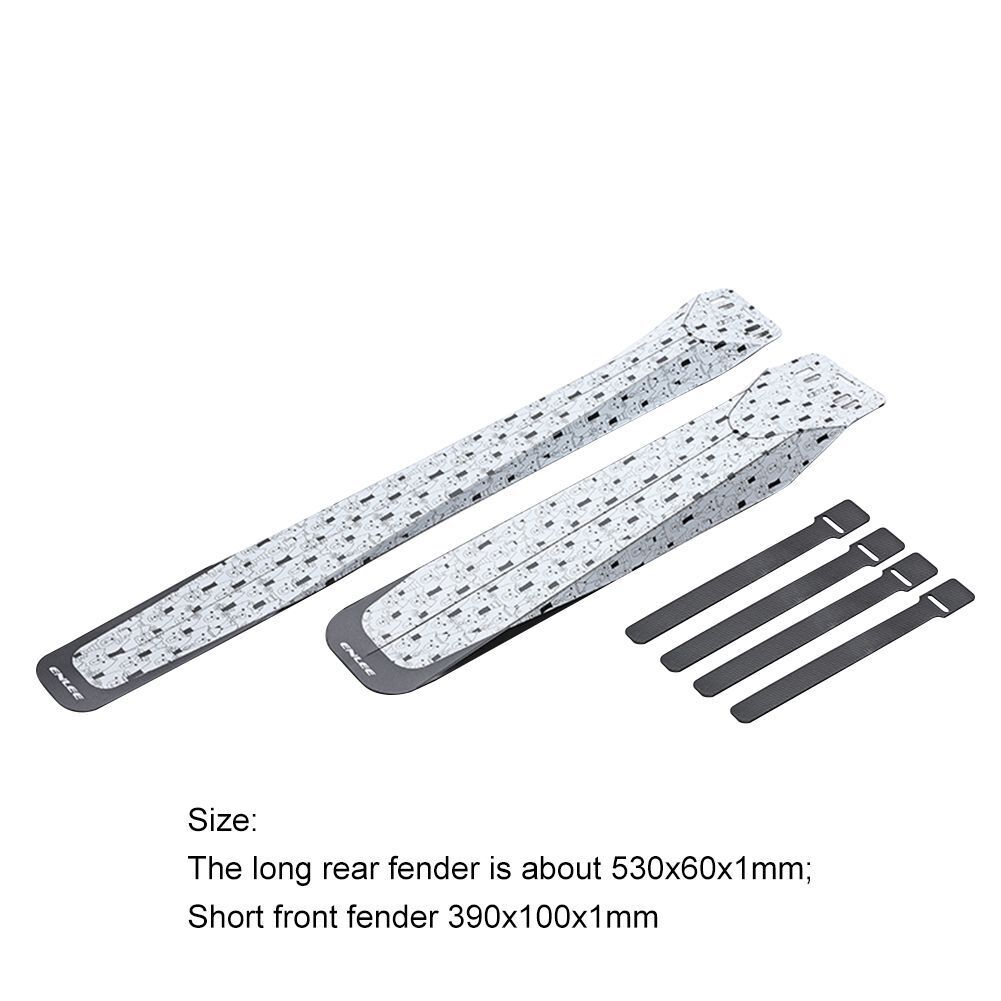 1set Plastic Folding Bicycle Fender Front Rear Tire Wheel Fender Mudguard Kits