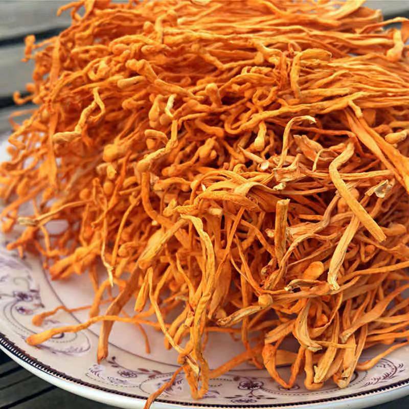 100g Anti-aging Lowering Blood Pressure Chinese Cordyceps Flower Chong Cao Hua