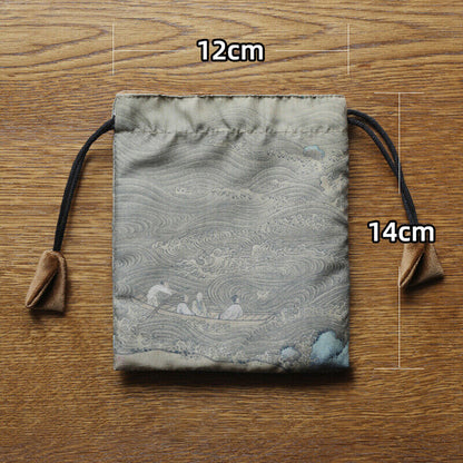 Chinese Velvet Jewelry Buddha Bag Organizer Storage Bag Jewelry Teacups Case NEW