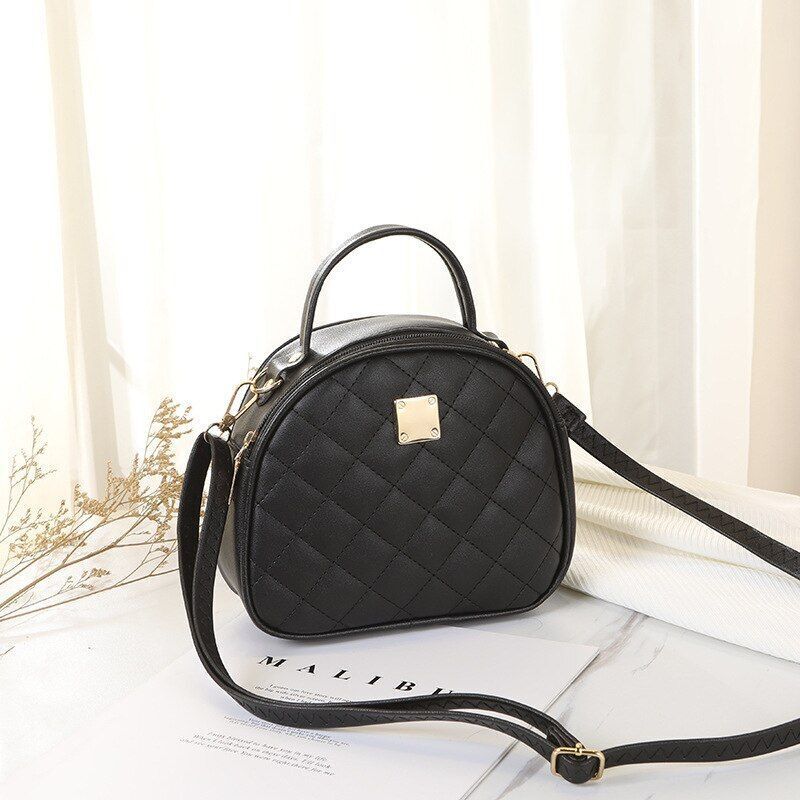 Crossbody Bags Synthetic Leather Embroidered Shoulder Purse Handbags Bucket Bag