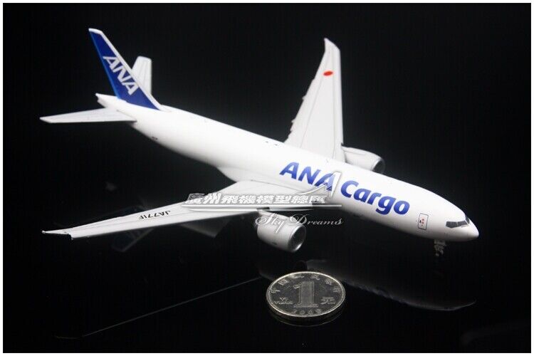 1:400 JC WINGS ANA Cargo BOEING 777-200F Airfreighter Diecast Flap Down Model