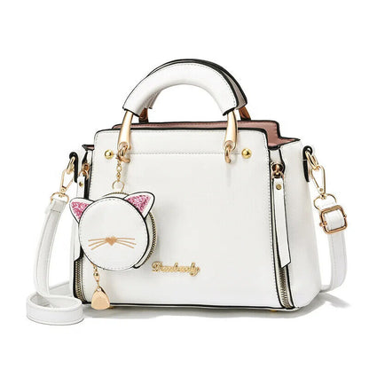 Summer Women Bag Totes Ladies Shoulder Purse & Handbag Sweet White Shoulder