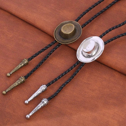 Men Bolo Ties Cowboy Adjustable Cacique Women Western Rodeo Dance Neckties 3.5cm