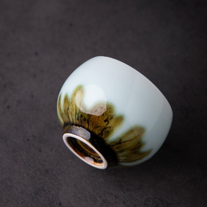 Unique Ceramic Teacup Chinese Kung Fu Cup 130ml
