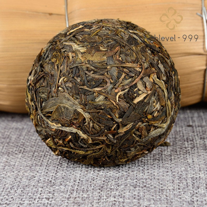 100g Raw Pu'er Tuo Tea 2011 Yunnan Dry Stored Aged Bamboo Shell Wrapped Tea