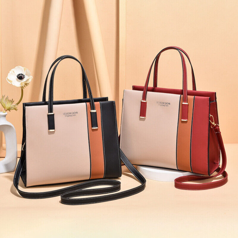 Women's Boston Bag Leather Crossbody Shoulder Bag Satchel Tote Handbags