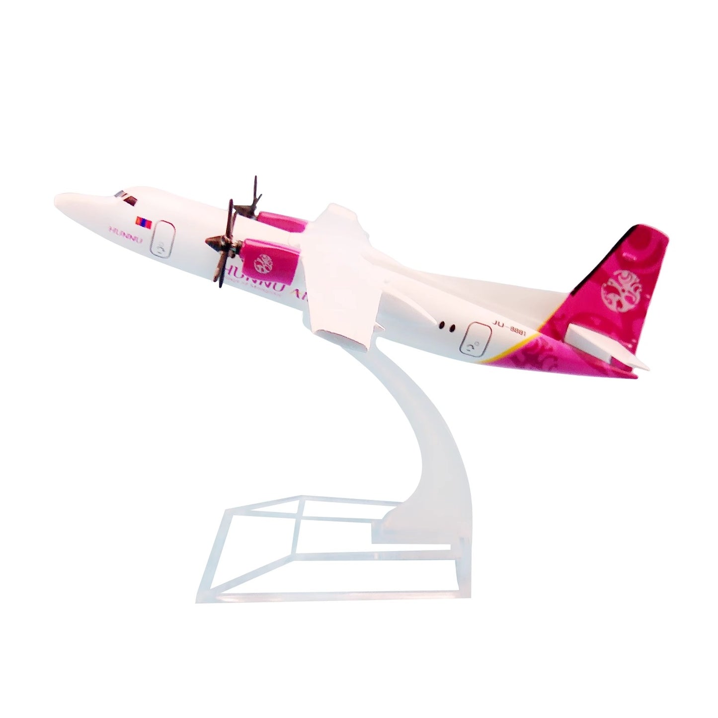 1/400 16cm Aircraft Mongolia Hunnu Fokker F50 FK-50 Alloy Plane Model Collection