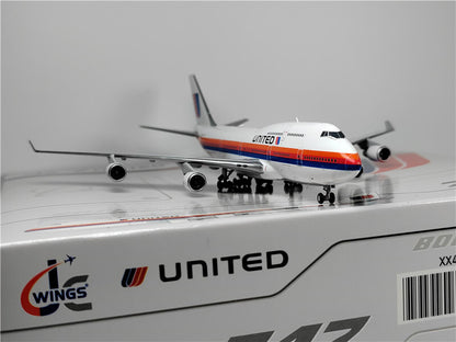 JC Wings FOR United Airlines FOR BOEING B747-400 N183UA 1:400 Pre-built Model