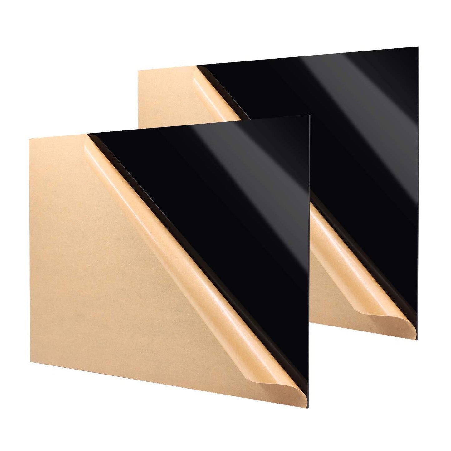 Acrylic Sheet Board Glossy Black Organic Glass Polymethyl Methacrylate 200x300mm