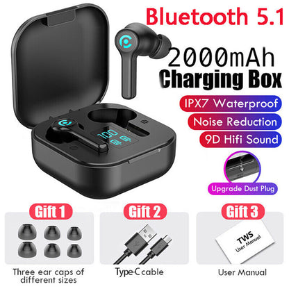 Bluetooth Earbuds for Iphone Samsung Android Wireless Earphone IPX7 WaterProof