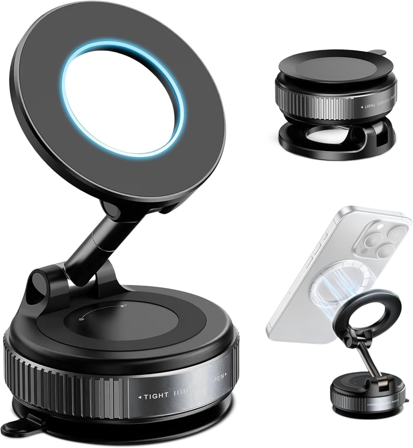 2026 Model Magnetic Car Phone Holder – Strong Suction Cup Car Mount for Iphone &