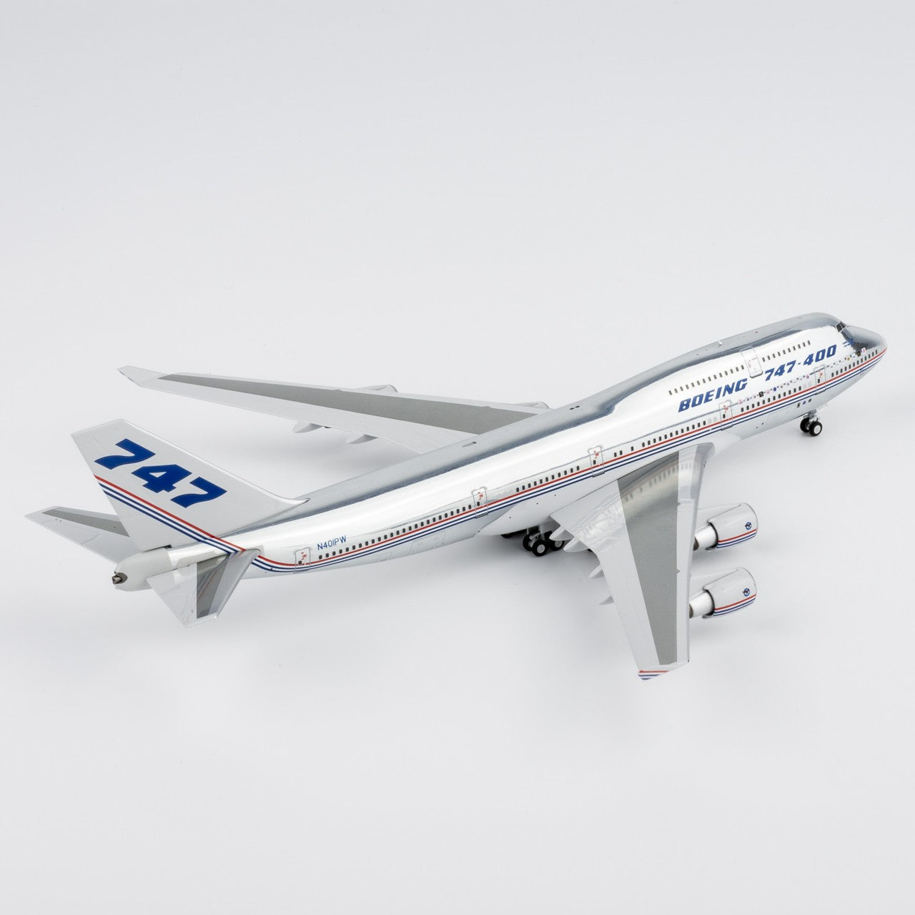 1:400 NGmodels Boeing B747-400 N401PW Passenger Airplane Diecast Plane Model