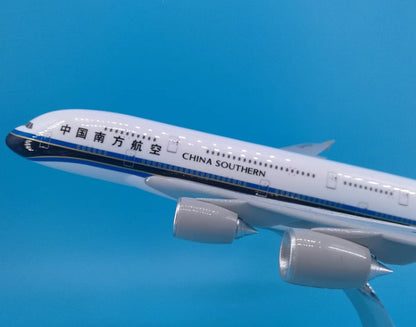 36CM CHINA SOUTHERN AIRBUS A380 Passenger Aircraft Resin Plane Airplane Model