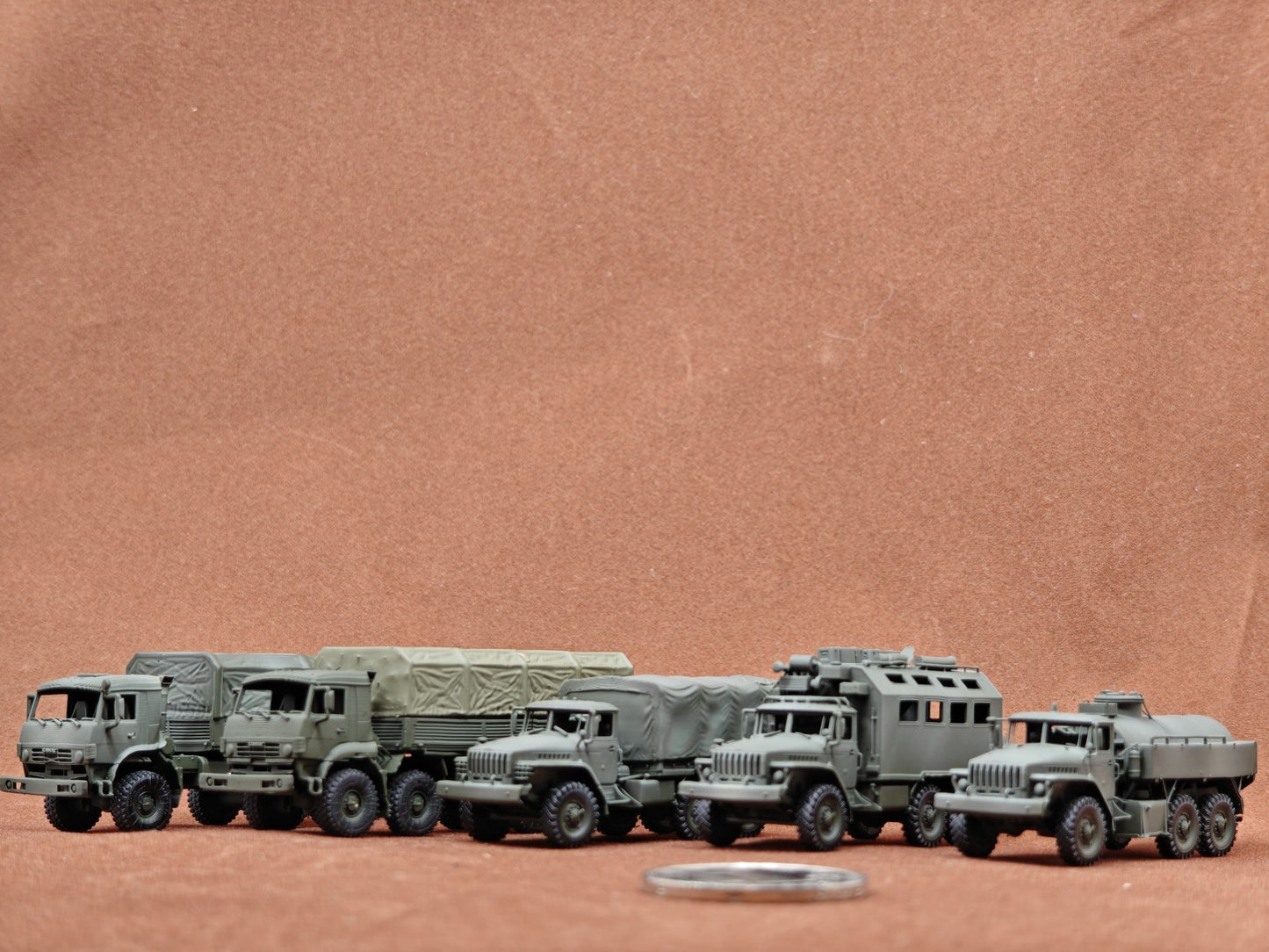 3D Printed 1/144 Russian Tanker Transportation Command Vehicle Colored Model