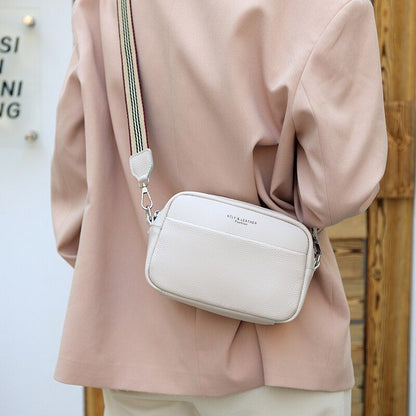 Cowhide Crossbody Bags Soft Leather Shoulder Messenger Bag Mobile Phone Wallet