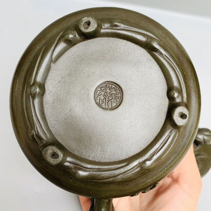 Vintage Chinese Yixing Purple Clay Teapot Zisha Ceremony Carving Collectible Art