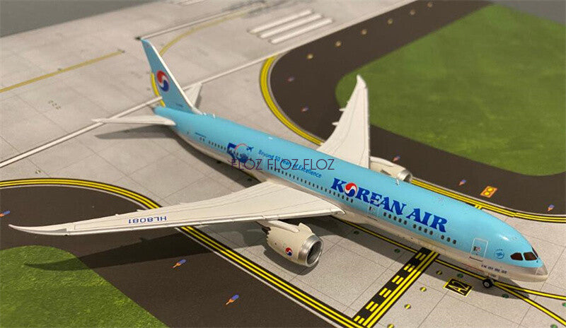 for JC Wings Korean Air for Boeing 787-9 Dreamliner HL8081 1:400 Pre-built model