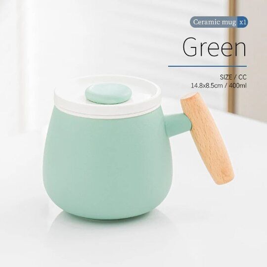 Cute Ceramic Cup with Lid | Fried Egg Lid Coffee Mug with infuser