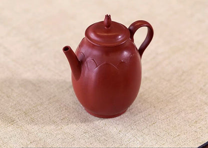 150cc中国宜兴手工紫沙茶壶大红宝粘土玉联公福茶壶-