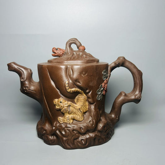 Chinese Yixing Purple Clay Teapot Tea Set Pot Zisha Ceramic Cute Decor Figurine