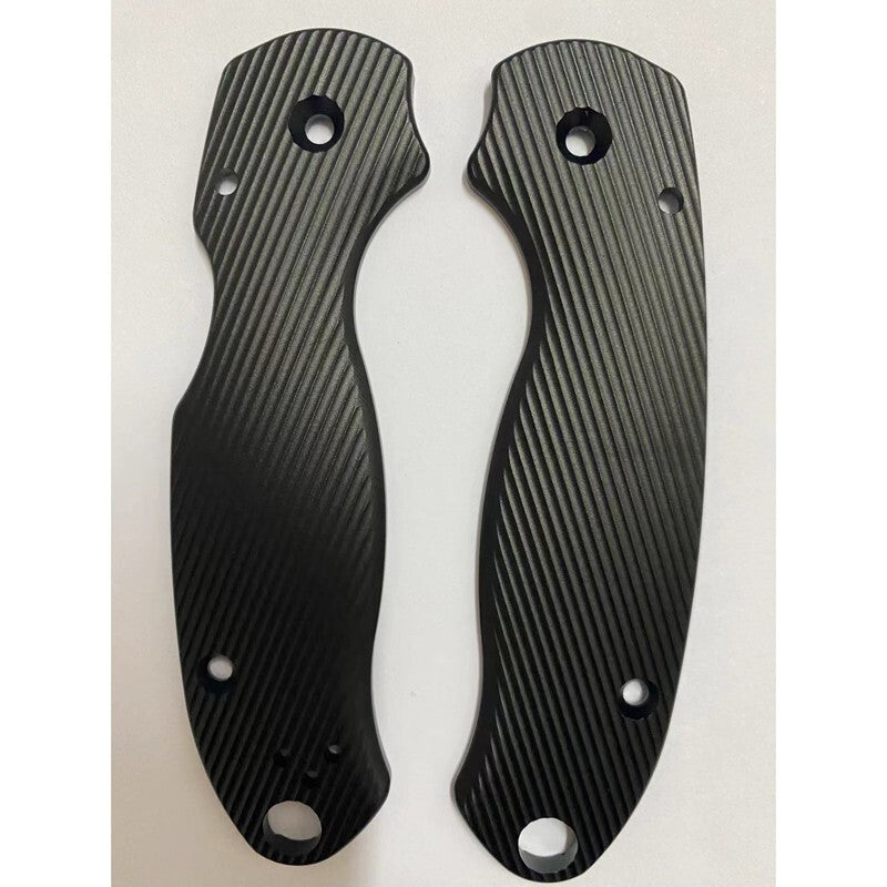 1 Pair Twill Aluminum Alloy Grip Handle Scales for Spyderco C223 Para3 Knives