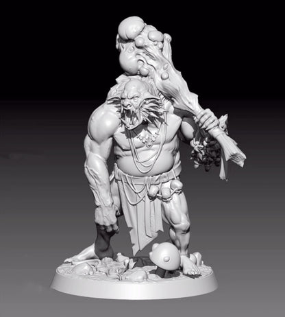 1/18 resin figures model Fantasy Orc Warrior Unassembled unpainted