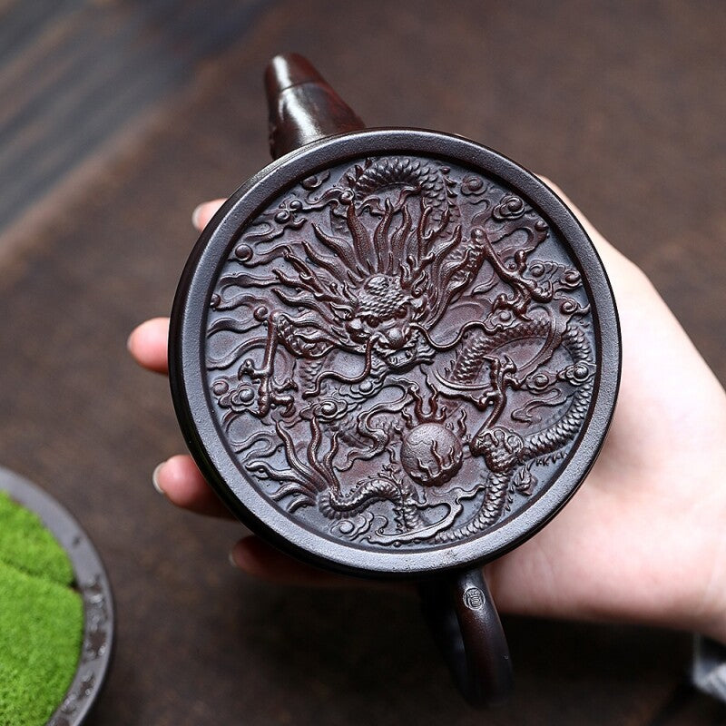 Original Ore Real Yixing Zisha Clay Tea Pot Hand Carved Chinese Master Pot China
