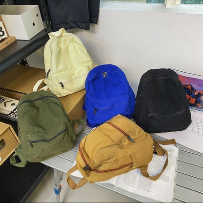 Canvas Women Backpack Small School Bags Rucksack Student Traveling 25*10*29 CM