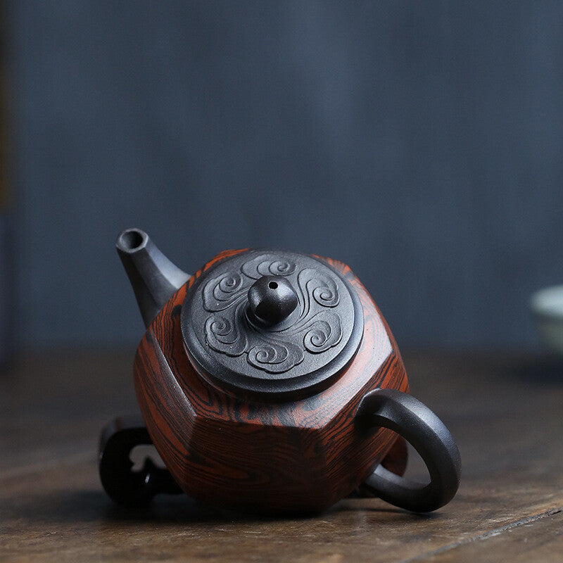 Full Handmade Tea Pot Real Yixing Zisha Tea Pot Marked 310ml Chinese Craftsman