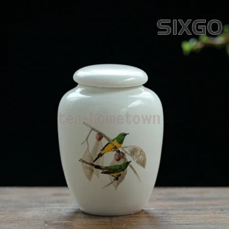 5.1*7.2cm Ceramic Mini Portable Tea Can Facial Mask Powder Can Tourism