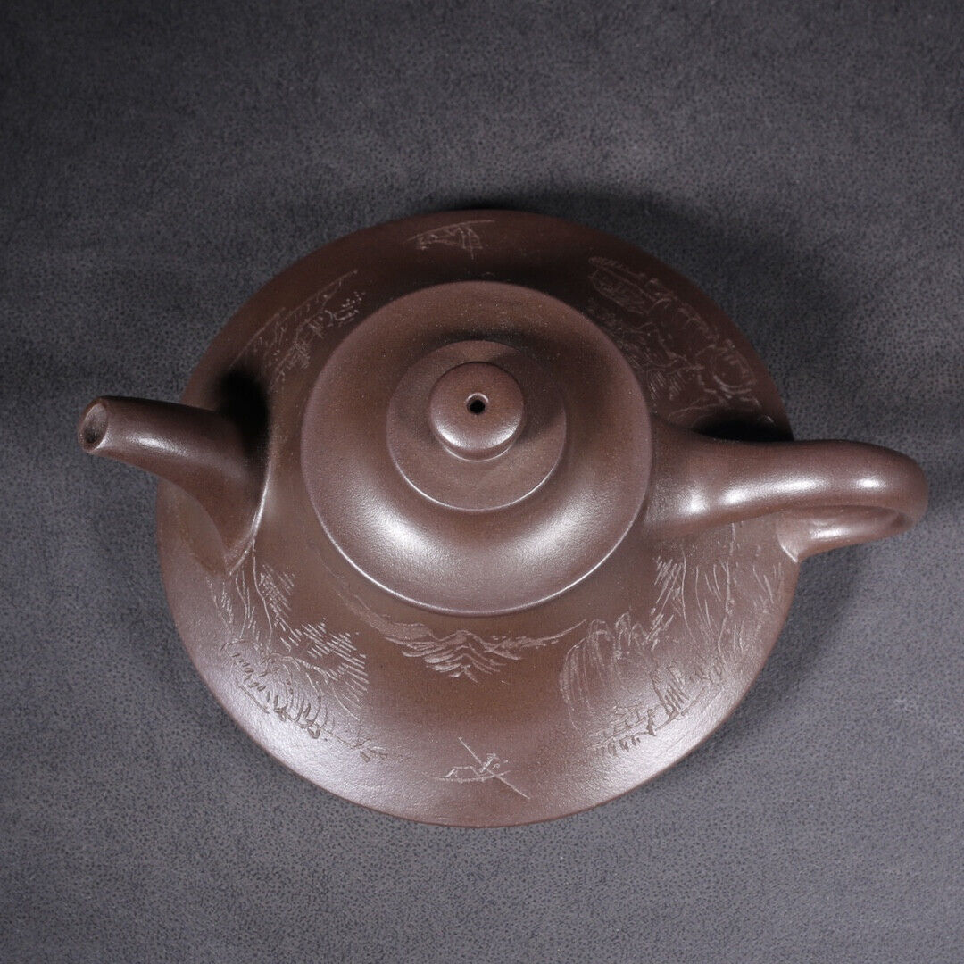 Chinese Yixing Zisha Clay Handmade Exquisite Teapot （云炉 盖款：汪宝根）