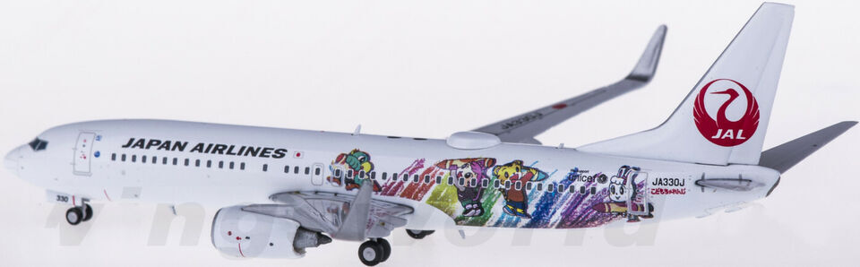 1:400 JC Wings JAPAN AIRLINES BOEING 737-800 Passenger Airplane Diecast Model