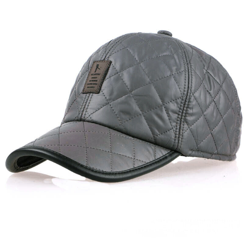 Casual Baseball Caps Warm Hats Sports Caps Bright Leather Casual Hats Men's Hats