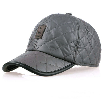 Casual Baseball Caps Warm Hats Sports Caps Bright Leather Casual Hats Men's Hats