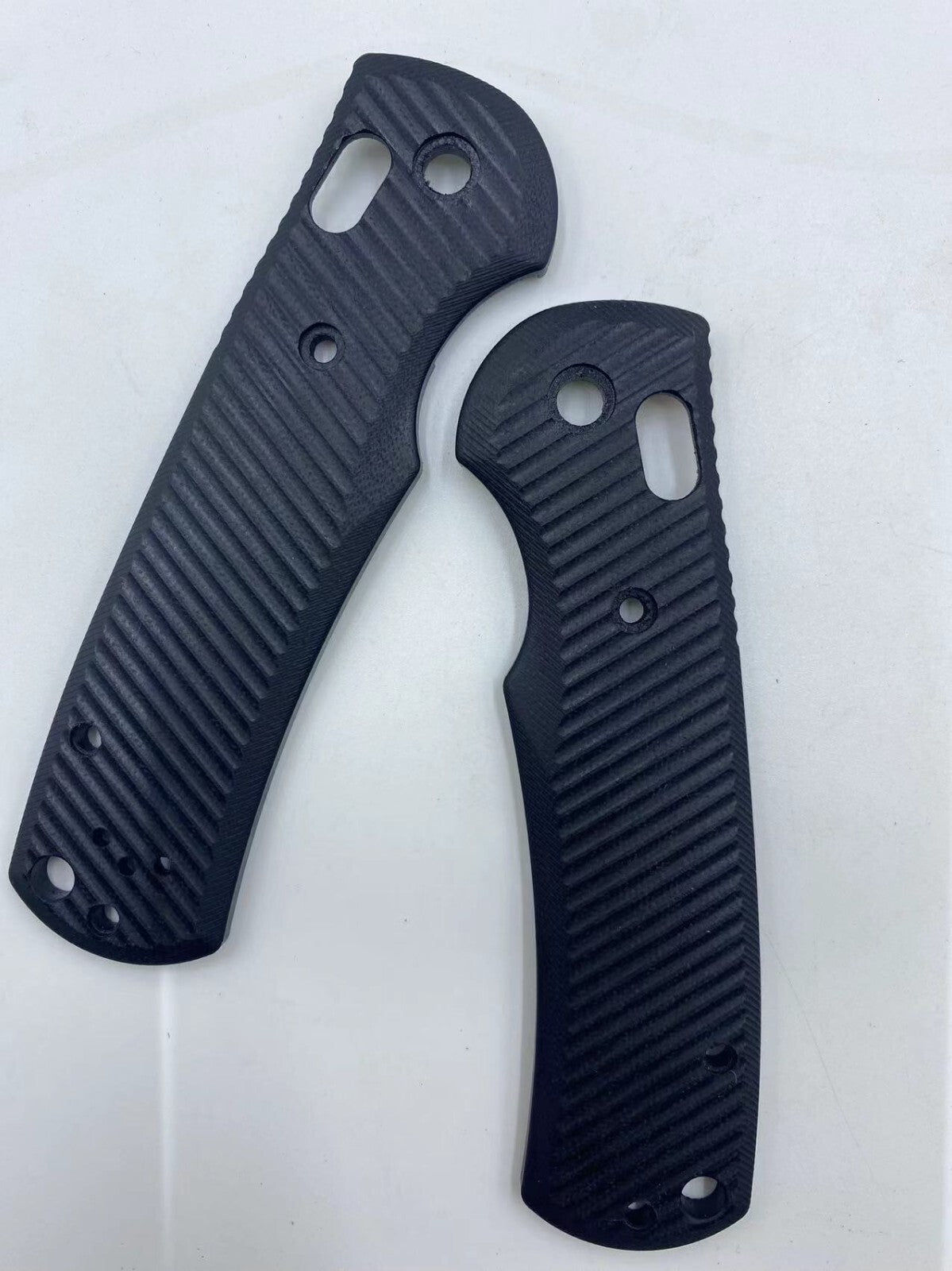 1Pair Black G10 Handle Scales for Benchmade Griptilian 550/551 Twill