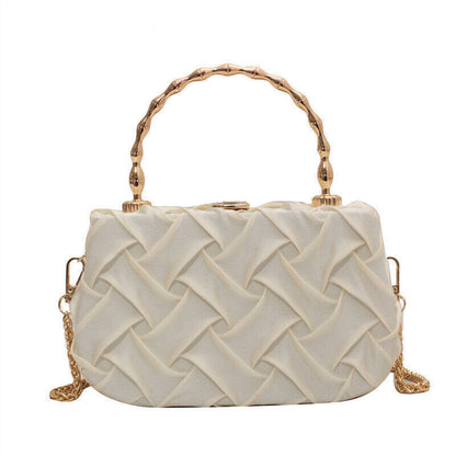New fashion casual woven personality niche handheld crossbody box bag