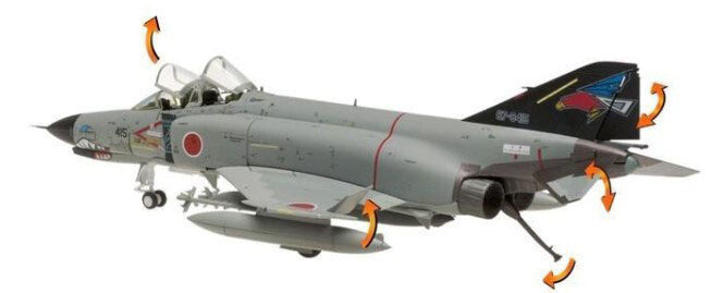 Hogan JASDF McDonnell Douglas F-4 Military 1/80 diecast plane model aircraft
