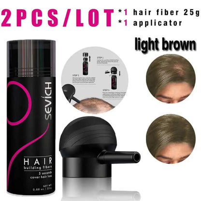 Keratin Hair Fiber Set 25g with Applicator