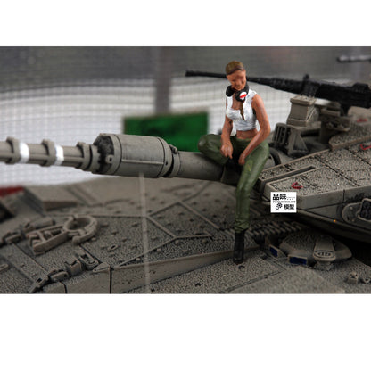 1/72 Israeli Female Tank Crew 2-Persons Finished Model For 88MODEL Merkava