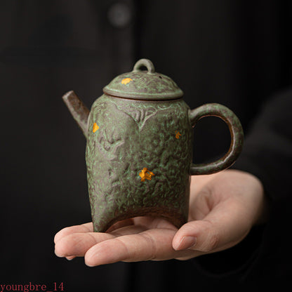 High End Tea Pot Old Rock Clay Pot Kung Fu Tea Set Decoration Gift Collection
