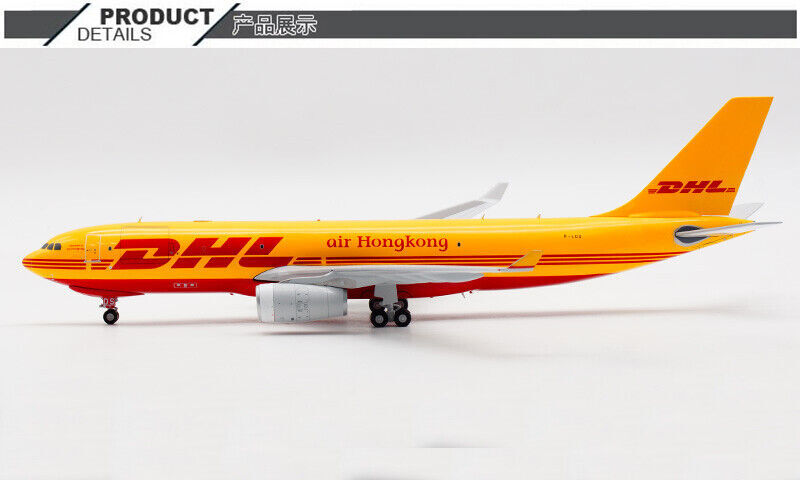 1:200 30CM JC Wings Air Hongkong DHL AIRBUS A330-200F Airplane Diecast Model