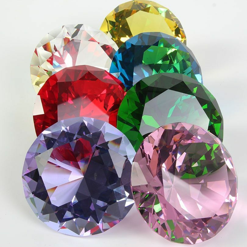 Crystal Diamond Big Glass Party Decoration Romantic Proposal Home Gift Fancy K9