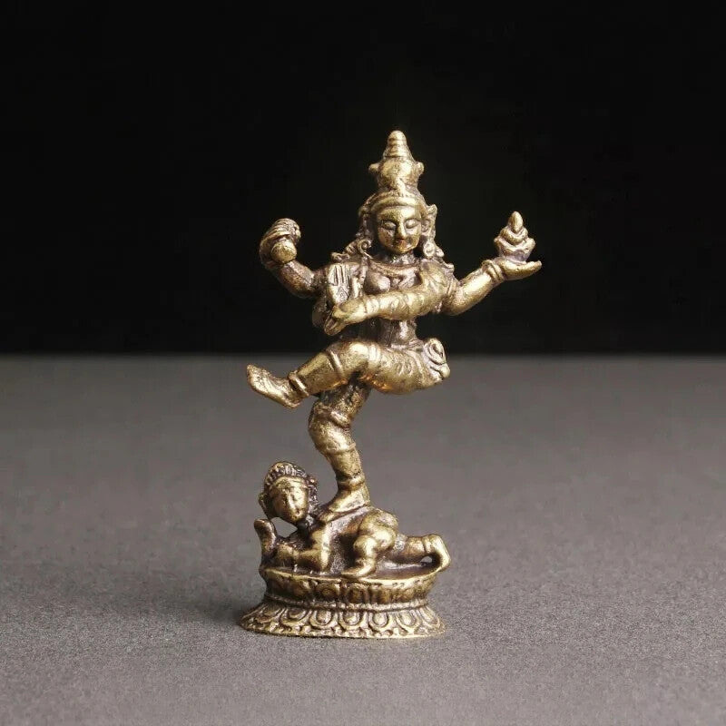 Brass Nepalese Four-Armed Buddha Statue Tibetan Buddhism Statue