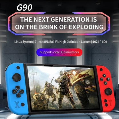 7-inch Full HD IPS Screen Linux Retro Handheld TV Video Game Console G90 64GB