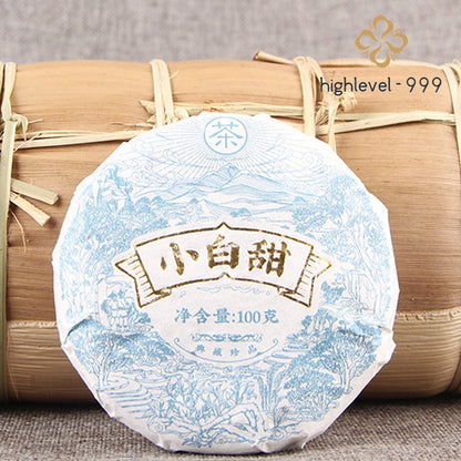 100g White Tea Cake Yunnan High Mountain Ancient Tree Sun‑Dried White Tea