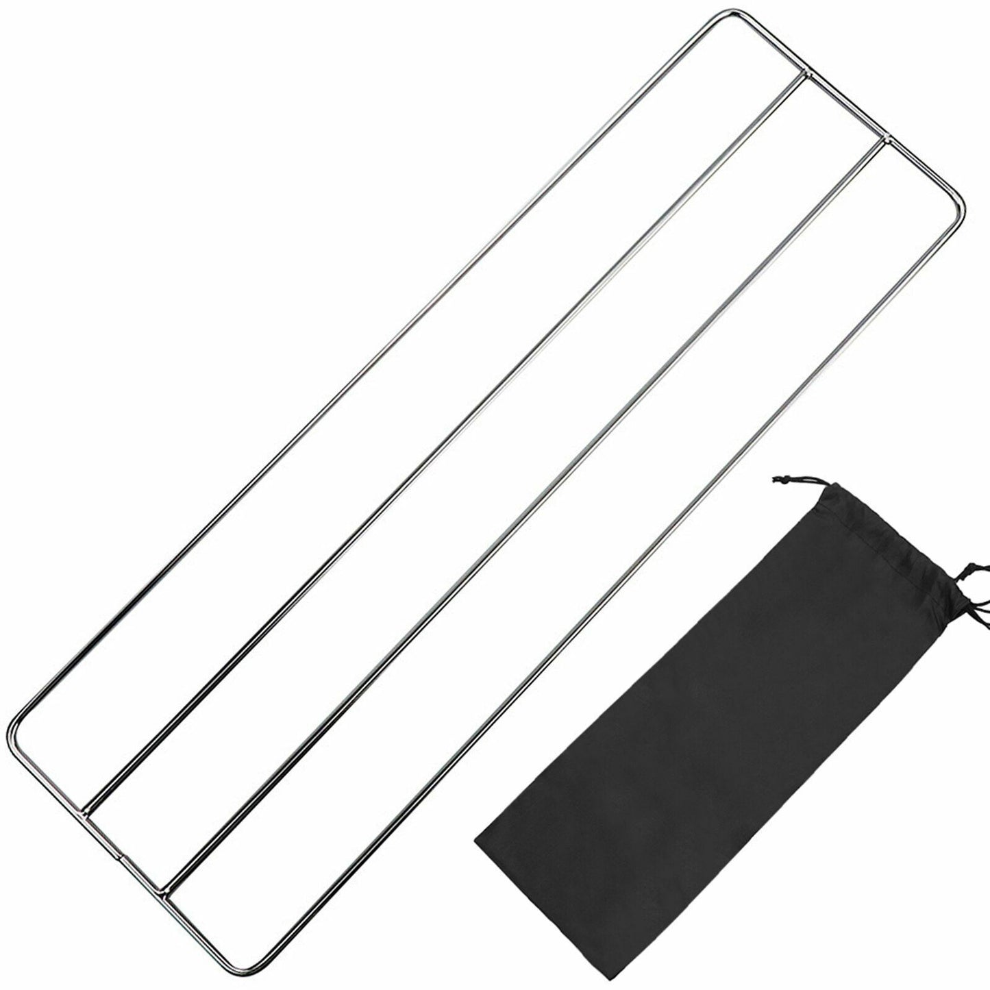 Stainless steel Barbecue Grill Pot Rack Net Mesh Rack Outdoor Camping Cookware