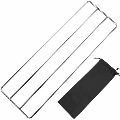 Stainless steel Barbecue Grill Pot Rack Net Mesh Rack Outdoor Camping Cookware