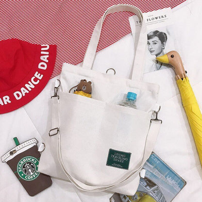 Shoulder Tote Bag Large Handbags Canvas School Backpack Crossbody Bag 33*38*4 CM