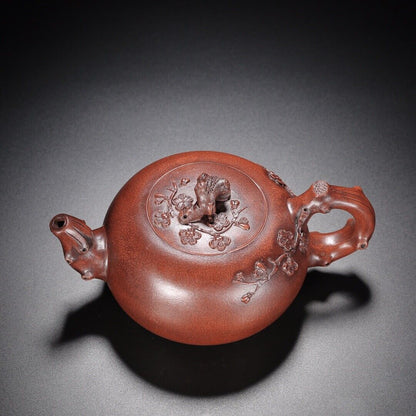 Chinese Yixing Zisha Clay Handmade Exquisite Teapot （梅香 底款：顾景舟）